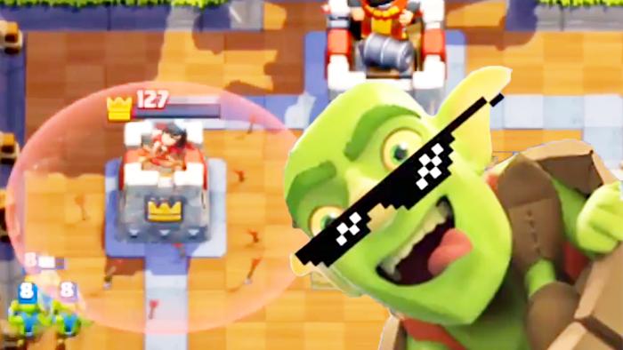 哥布林飞桶就是要用得出其不意！《皇室战争》趣味时刻