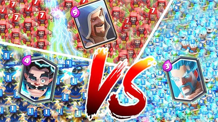 3个法师大对决谁是最强王者？《皇室战争》趣味卡牌测试