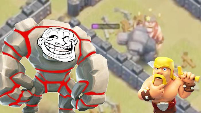 石头人是嫌自己太胖缺口太小？《部落冲突》趣味集锦