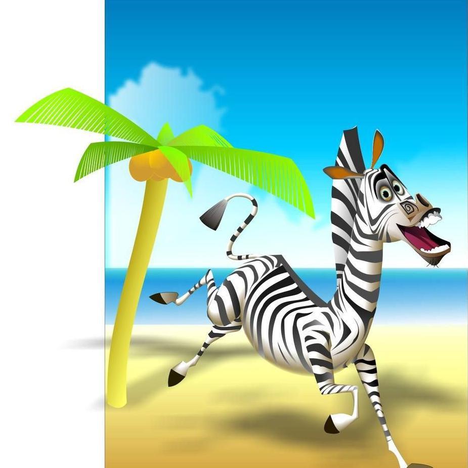 看有个斑马头像