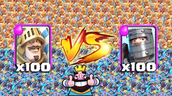 100王子大战100黑暗王子！《皇室战争》趣味卡牌测试