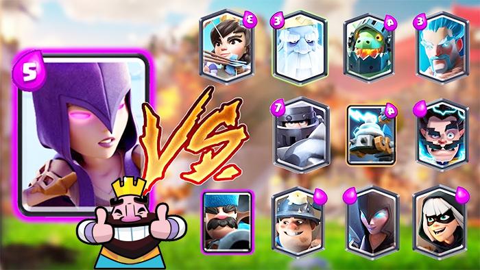 女巫VS所有卡牌！《皇室战争》趣味卡牌测试