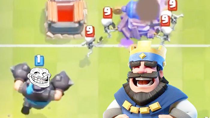 超级骑士这是想要提前锻炼一下？《皇室战争》趣味集锦