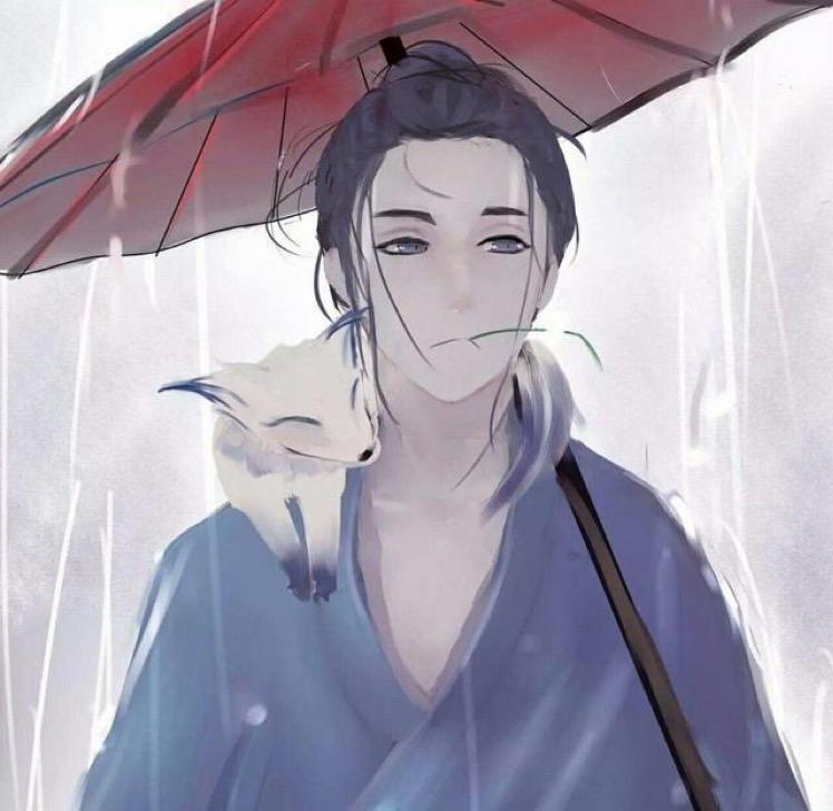 一人一伞一路前行头像
