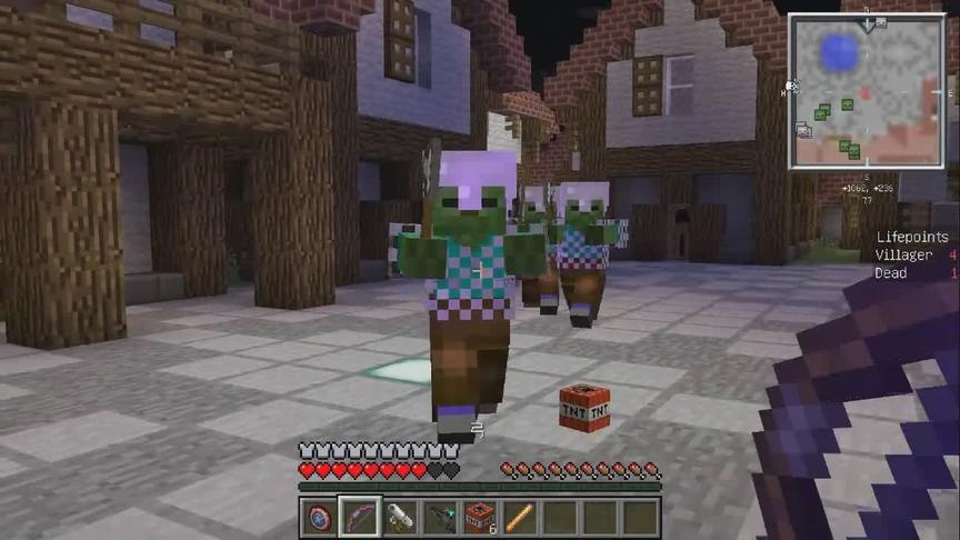 大海解说 我的世界 丧尸围城美国队长战泰坦僵尸