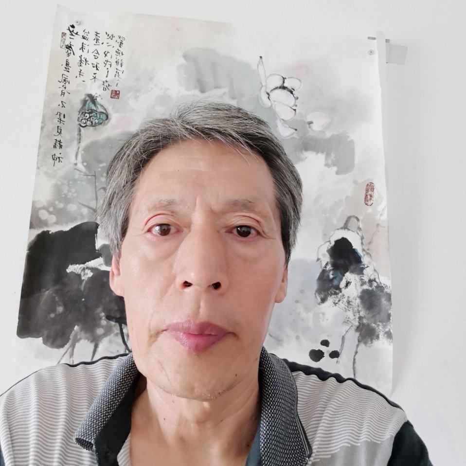 刘德谦大千新墨头像