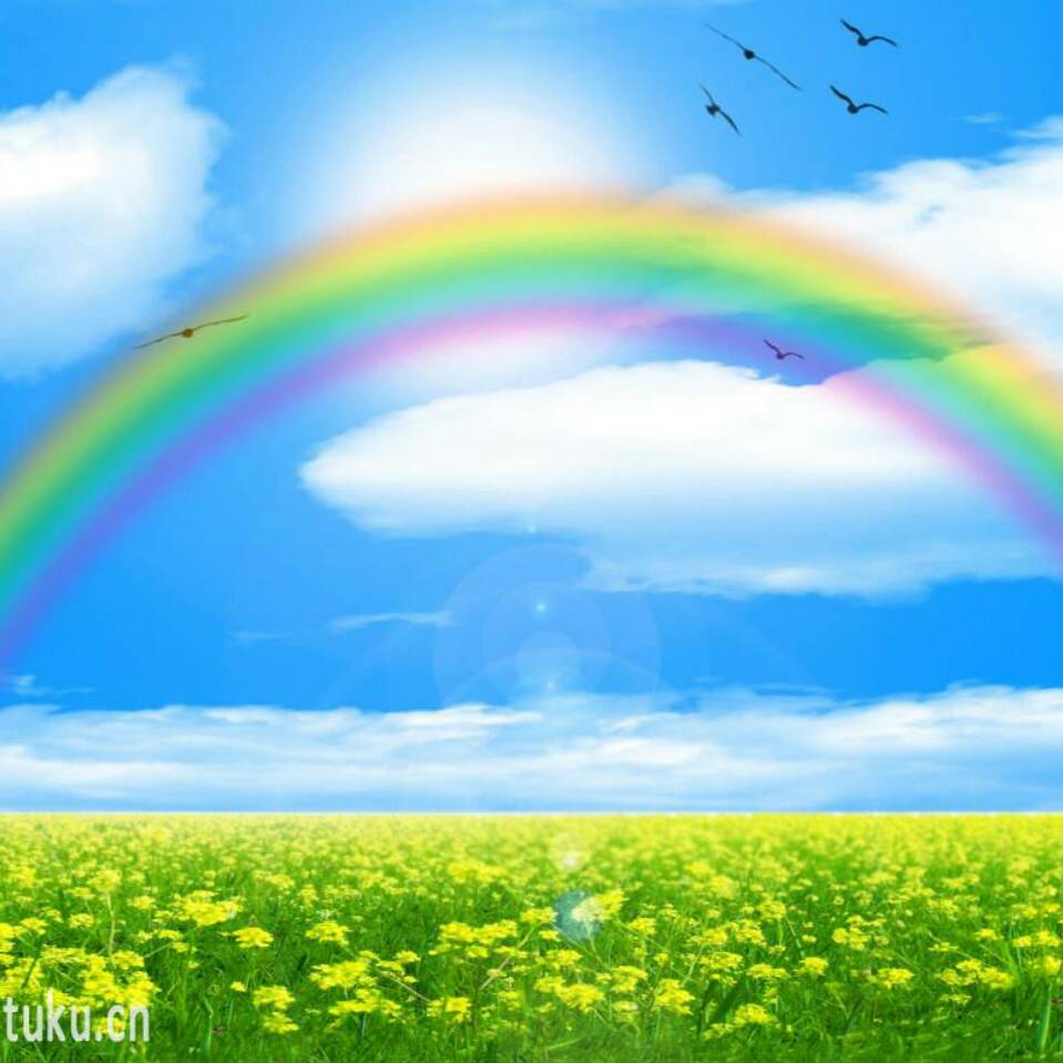 彩虹自然风景 头像图片