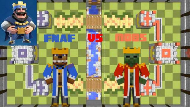 MC动画，FNAF vs Mobs进行《皇室战争》挑战赛