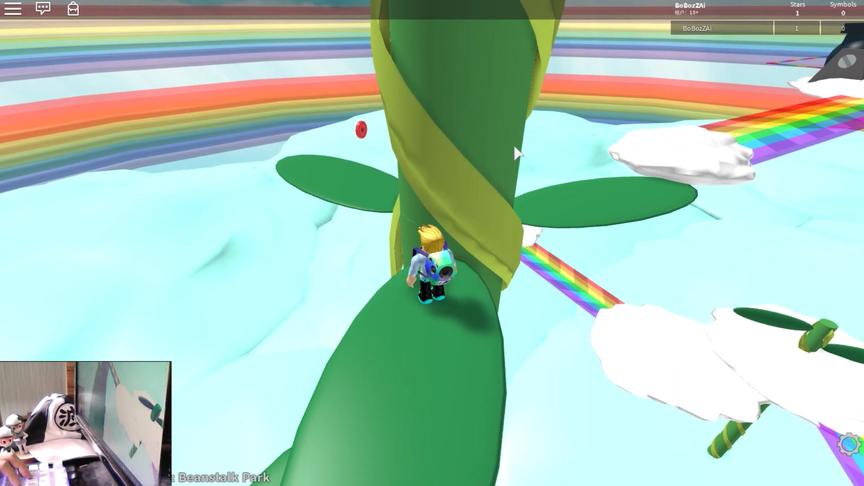 roblox“冒险前进”波波仔解说：roblox版超级玛丽？顺藤蔓上天空