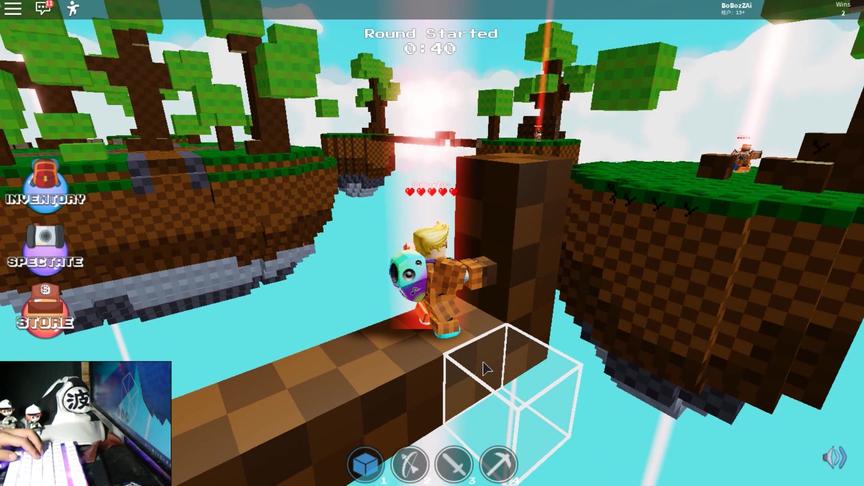 roblox天际决斗：天空之岛上的决斗！红光护体无处可逃！