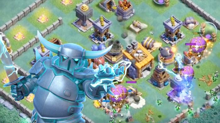 《部落冲突》简单的8本夜世界方形基地，很实用的防守阵型