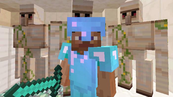 大海解说 我的世界Minecraft 铁傀儡地球保卫战