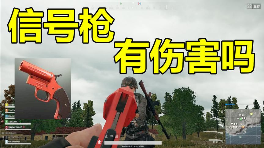 绝地求生：信号枪瞄准头部发射有伤害吗？