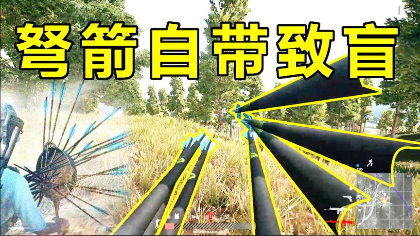绝地求生：头上被插了50支箭以后，还能看得见吗