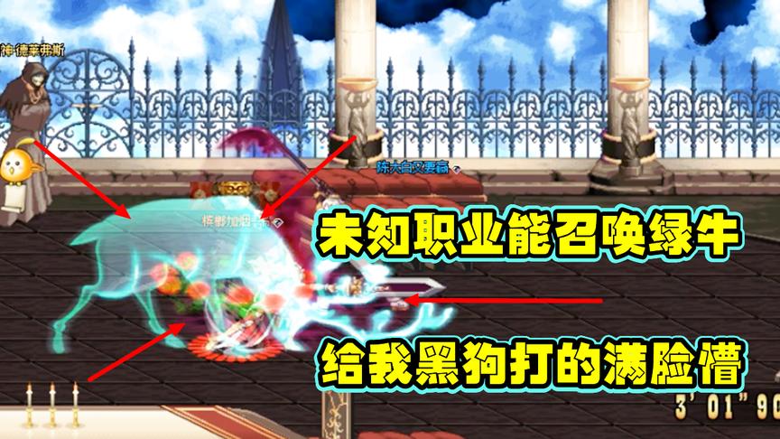 DNF：用黑暗武士跟粉丝PK，被一个能召唤牛的职业打懵了