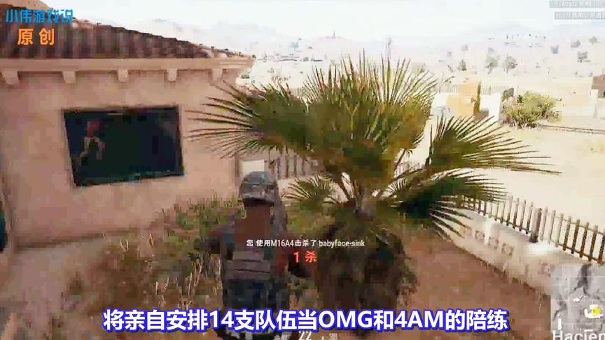 《绝地求生》韦神透露：将有14支战队给4AM和OMG当陪练！太有面了