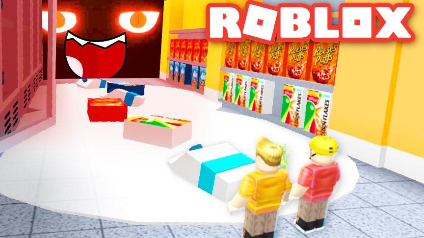 小飞象解说 Roblox超市逃生 儿童乐园反斗城！水果居然飞了出来？