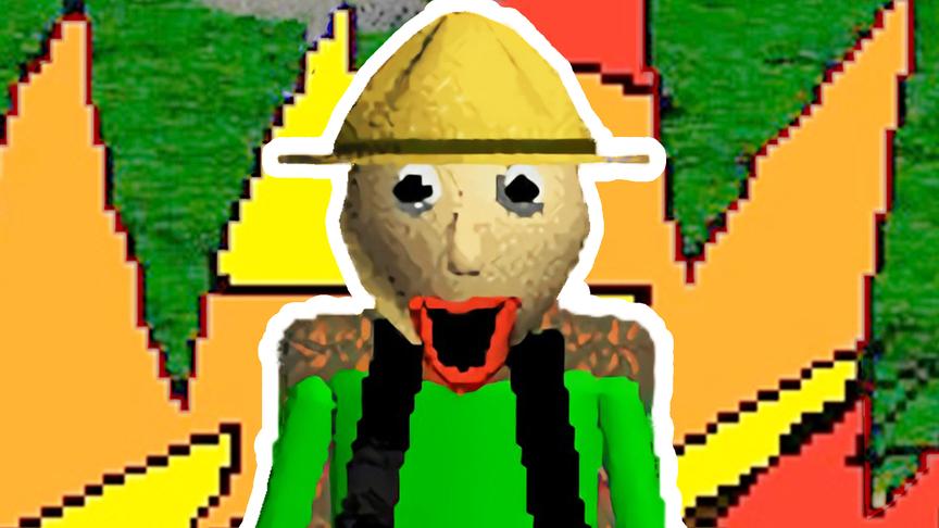 和baldi老师一起野外露营！逃离学校新版本！鲤鱼Ace解说