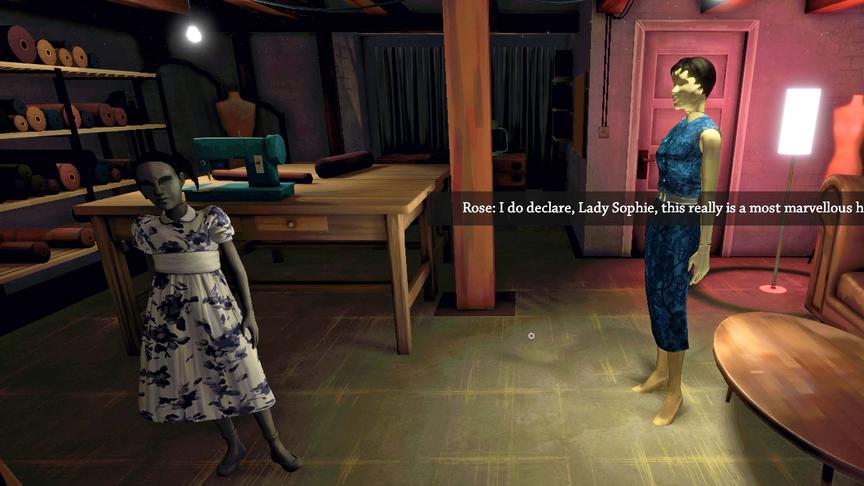 年轻女子独自来到祖传豪宅 却发现了一些诡异的人体模型