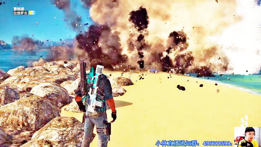 小林热游解说：将空袭锁定路人，发现路人一点都不慌张！