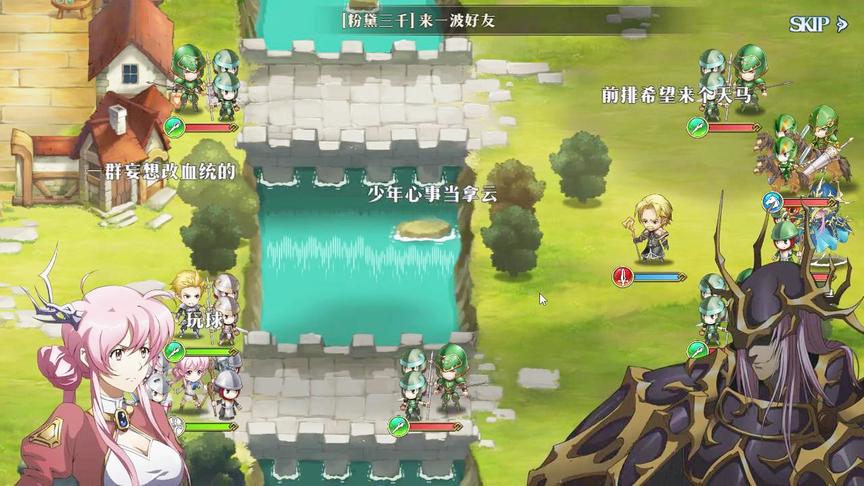 梦幻模拟战：对战的时候，居然还有弹幕！