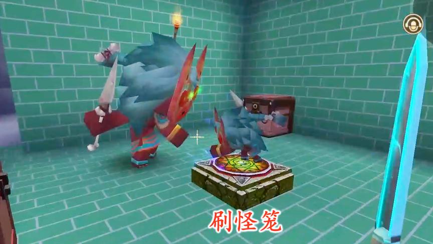 迷你世界联机137：我们绝地三尺，在矿洞里找到了一个刷怪地牢