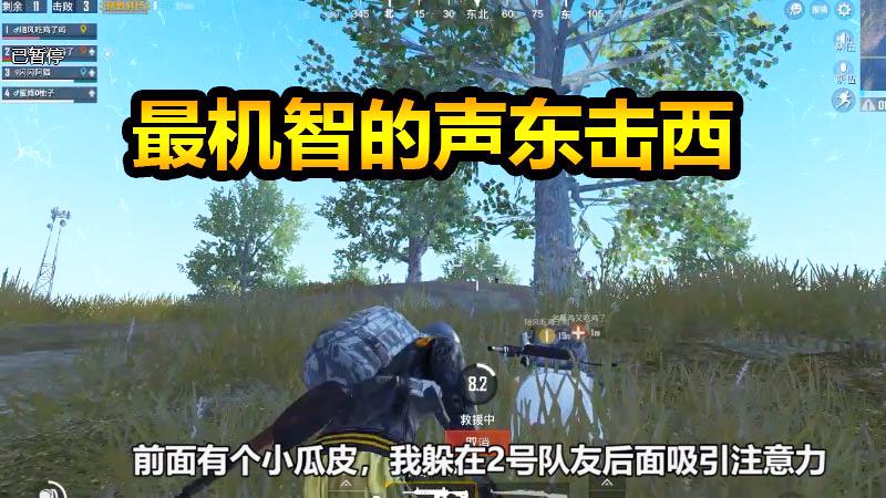 刺激战场：声东击西配合特辑，做诱饵侧面包抄！