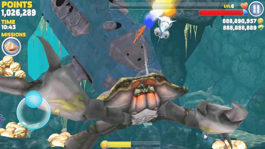 饥饿鲨进化：第4只巨蟹BOSS，真的越来越大！