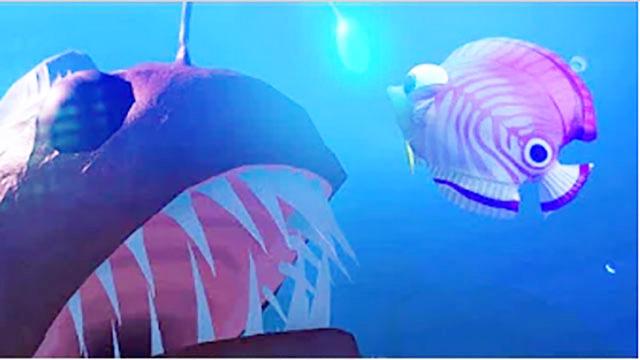 魔哒海底大乱斗：无奈的灯笼鱼连只龙虾都打不过