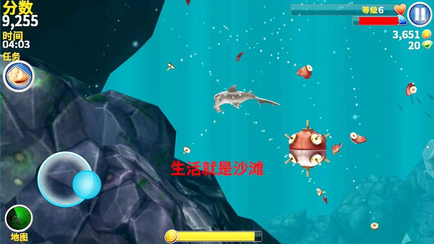 饥饿鲨进化：这是一片很大的水雷区