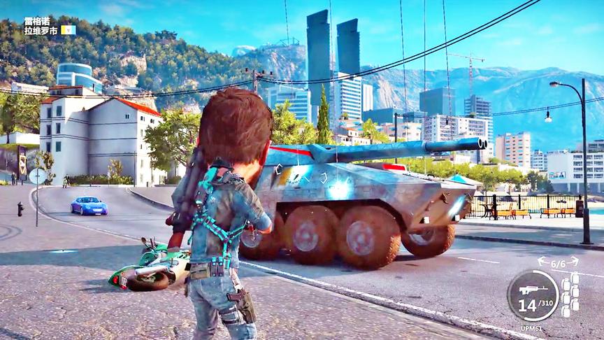 小林解说：那么多人体气球，竟然坦克都拉不动！