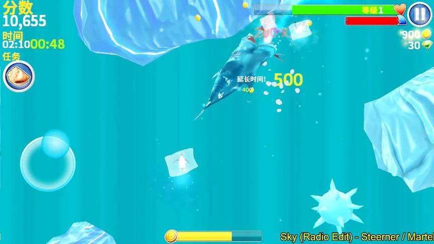 饥饿鲨进化：大尾虎鲨能否击败冰鲨