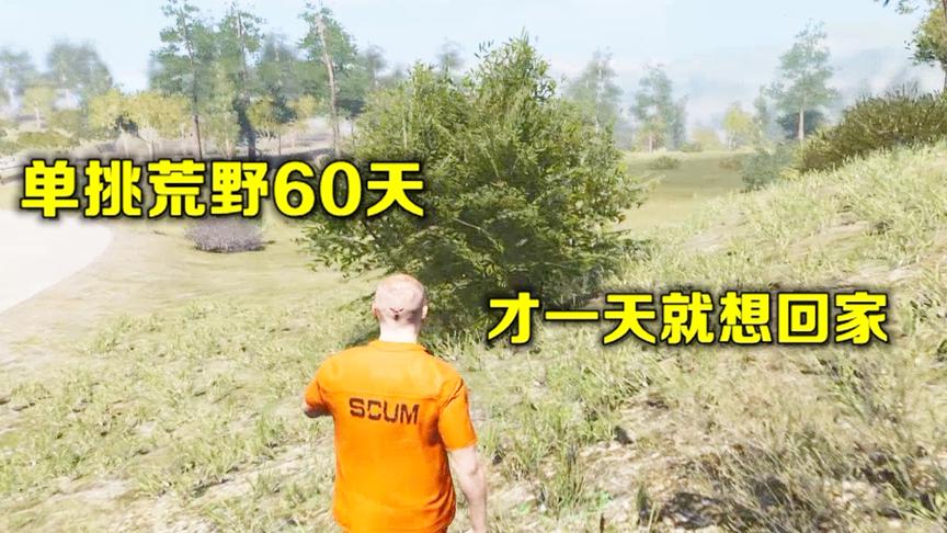 人渣Scum：单挑荒岛生存60天，没带任何工具，第一天就想回家了