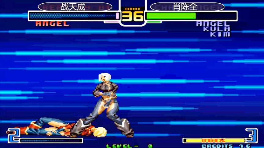 拳皇2002：安吉尔隐藏大招再次萌翻全场，看她能否成功逆袭