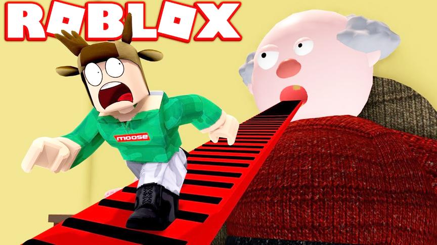 小飞象解说 Roblox逃离可怕爷爷 太危险了！差点把我吃了进去？