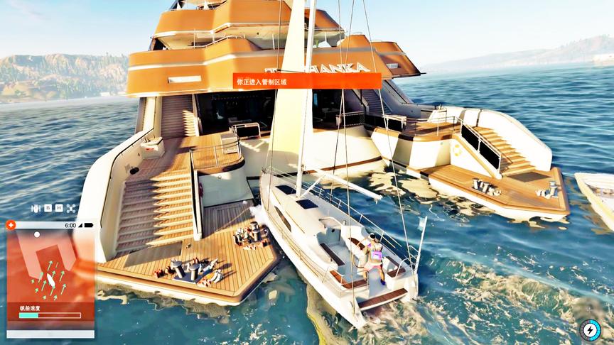 小林解说：停在海中央的神秘豪华游艇，咱们今天一起去探险！