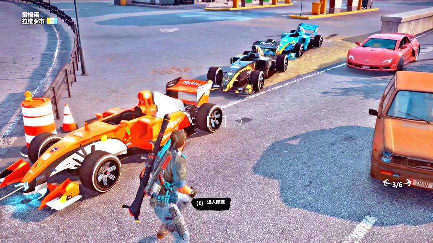 小林解说：F1赛车扣上绳子能够拉动五辆同款赛车吗？极限测试！