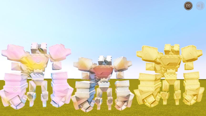 迷你世界：改变祭坛方块，就能召唤不同属性石巨人，七彩石巨人！