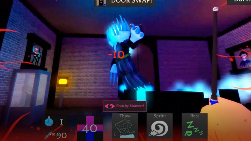 波波仔解说 roblox 哈利波特模拟器：手持魔杖大战冰系恶魔！