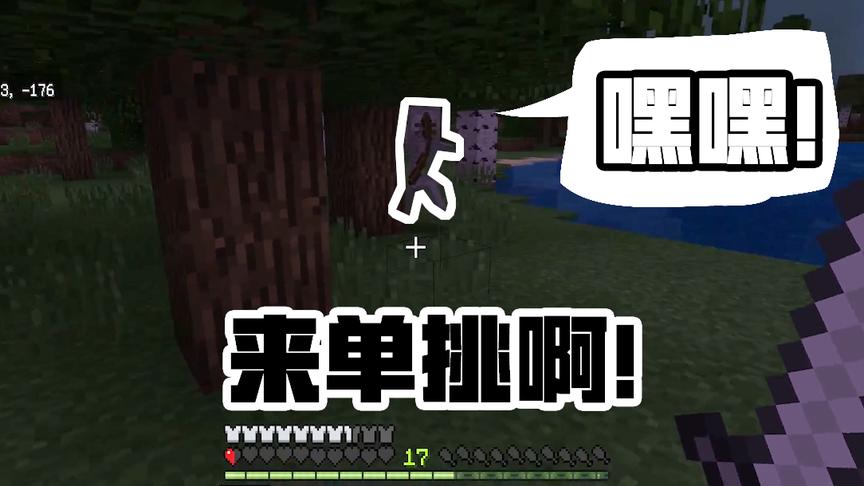 我的世界04：这头骷髅怪，太卑鄙了，有能耐我满血的时候来呀！