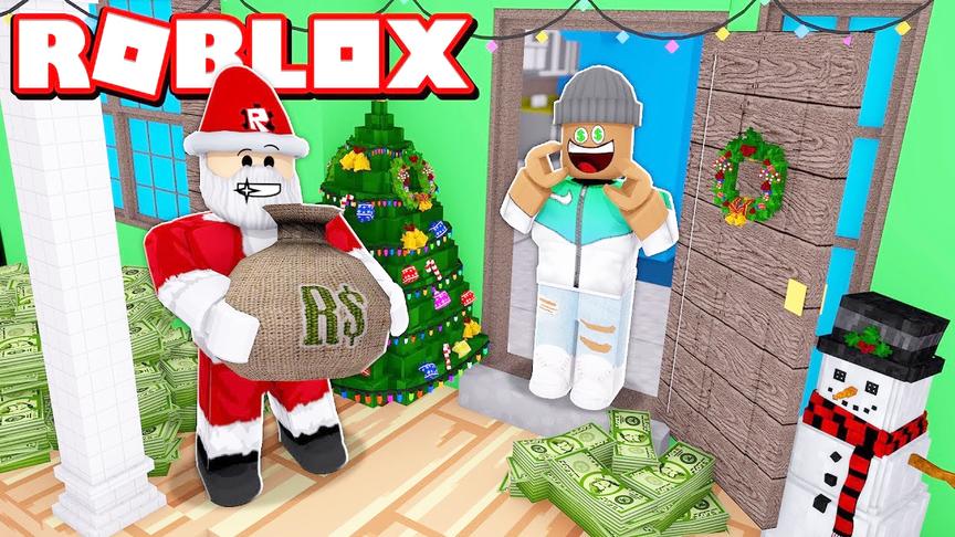 小飞象解说 Roblox圣诞节大亨 圣诞老人小屋？意想不到的礼物！