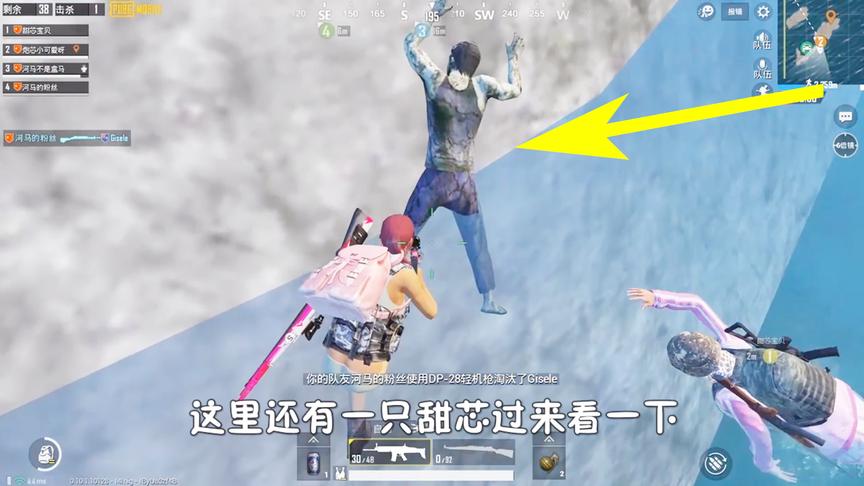 刺激战场：甜芯快来看这是什么！