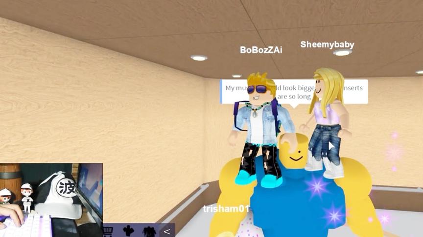 roblox“普通电梯”波波仔解说：站在肌肉男的肩膀上满满的安全感