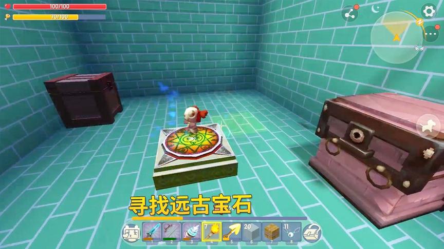 迷你世界极限生存94：我做刷怪塔器刷星星，无奈远古宝石不够