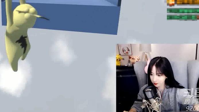 呆妹经过多次尝试，终于到达对岸，这是我的个人表演时间