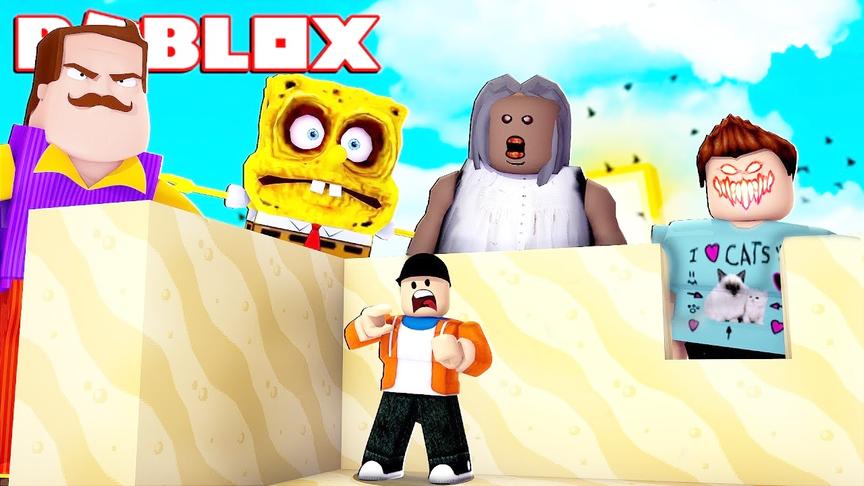 小飞象解说 Roblox沙雕模拟器 建造沙滩城堡！居然能到天上去！