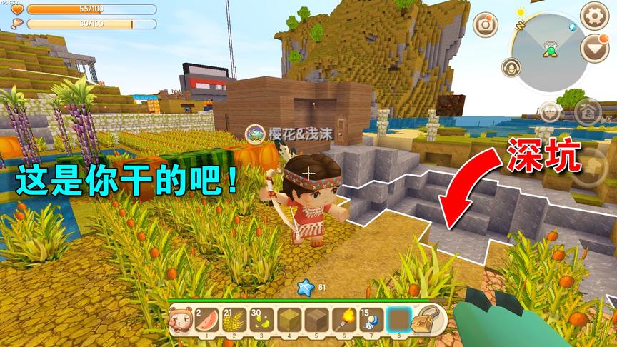 迷你世界：妮妮你冤枉我了，麦田不是我炸的，是陨石掉下来砸的坑