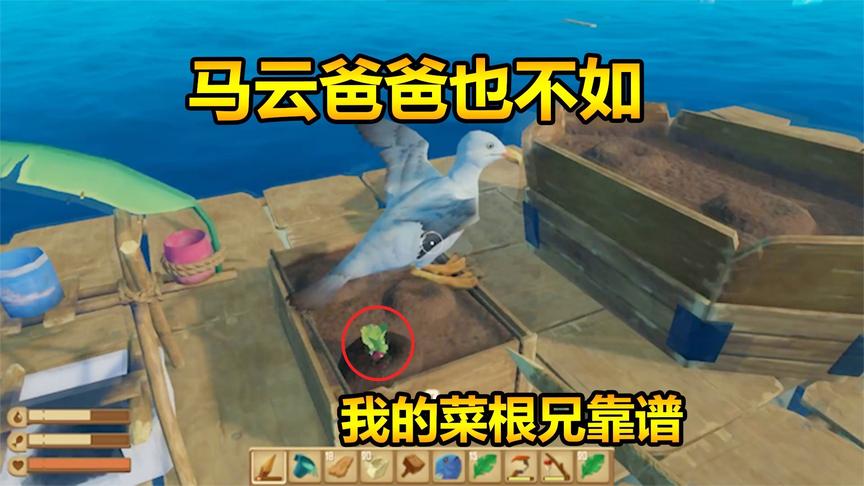 木筏求生05：马云爸爸还不如我的一根菜根兄，有钱了不起吗？