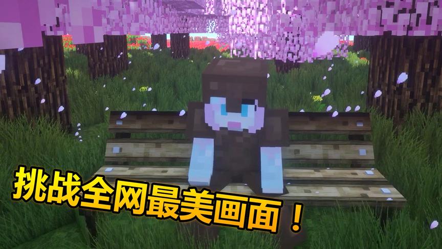 我的世界：这绝对是我见过最美的画面，超高画质！少女心必备！