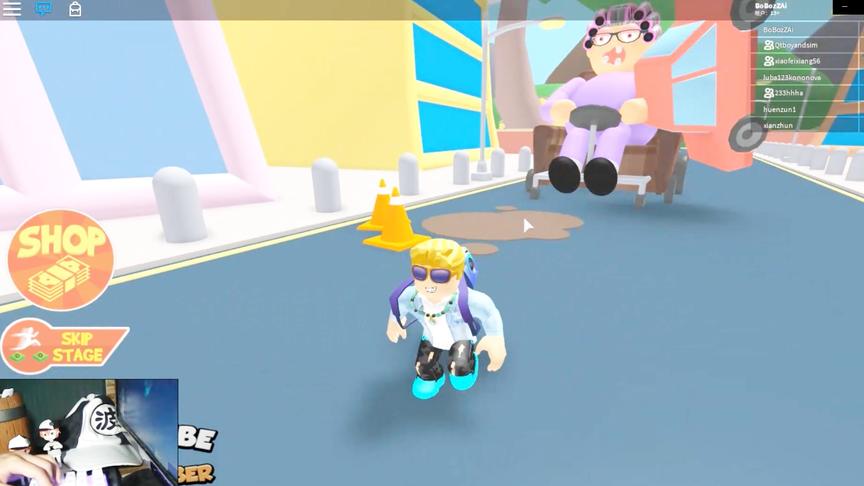 roblox“逃离奶奶”波波仔解说：奶奶我真的不想做作业！别追我！
